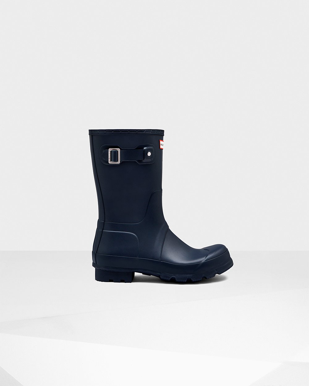 Botas de Lluvia Cortas Hunter Hombre - Original - Azul Marino - ZEUKIBG-92